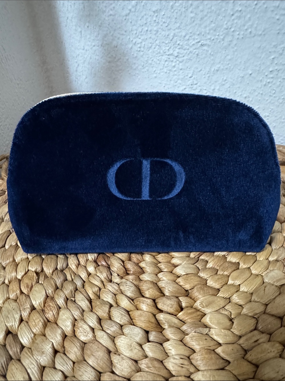 Dior Navy and Silver Cosmetic Pouch